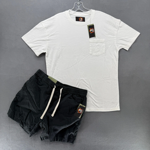 Conjuntos de Verano 2025 con Logotipo Personalizado, Conjuntos Casuales de 2 Piezas para Hombre, Camiseta de Manga Corta con Botones y Pantalones Cortos, Conjuntos de Verano para Hombre - Product Image 1