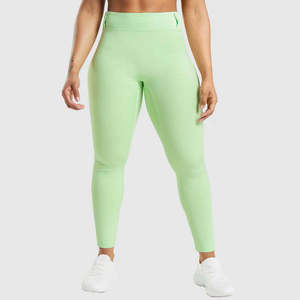 Leggings pour femmes de haute qualité, tricotés, légers, sans couture, respirants, design simple à taille haute - Product Image 5