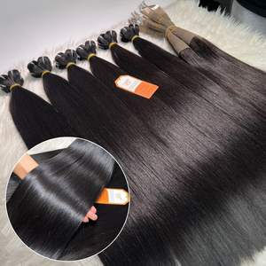 100% pelo Remy vietnamita crudo Color negro Natural hueso máquina recta paquetes de trama de longitud completa varios colores mejor calidad - Product Image 4