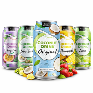 Bebida de Jugo de Frutas y Verduras de Origen Vietnamita, Certificada ISO HACCP Premium, 330 ml, Agua de Coco Enlatada OEM – Tan Do Beverage Company - Product Image 1