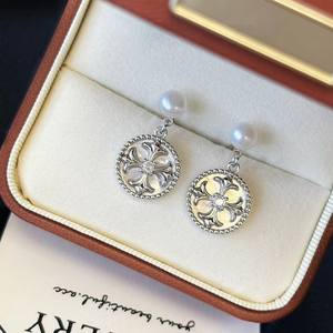 European and American Retro Palace Style Freshwater <b>Pearl</b> <b>Earrings</b> Western-Style Fine Dangle Beads Jewelry - Product Image 2