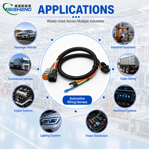 Harnais de câblage automobile multi-connecteurs personnalisé série Deutsch DT avec protection par tube ondulé - Product Image 2