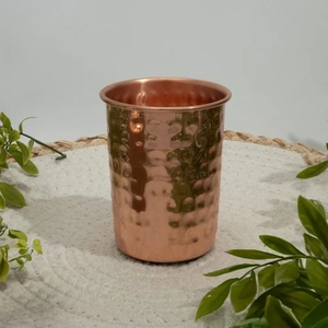 Vaso de Cobre Puro de Alta Calidad, Diseño Ecológico y de Lujo, Apto para Lavavajillas, para Beber Agua, Yoga, Ayurveda y Salud - Product Image 3