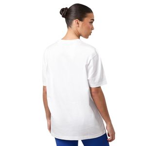 เสื้อยืดโอเวอร์ไซส์สีขาวสำหรับผู้หญิง ผ้าฝ้ายนุ่ม คอกลม แขนสั้น สไตล์ลำลอง สตรีทแวร์ แฟชั่น เสื้อผ้าลำลอง - Product Image 2