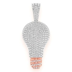 จี้เพชรทรงหลอดไฟ ดีไซน์ทันสมัย คุณภาพสูง น้ำหนักรวม 2.75 กะรัต ทองคำแท้ 10K ประดับเพชร VVS-VS ผลิตในห้องปฏิบัติการ สำหรับทั้งชายและหญิง - Product Image 5