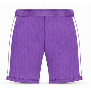 Ensemble short et maillot de football violet respirant pour homme – Tenue d'entraînement sportive haute performance pour équipe - Product Image 6