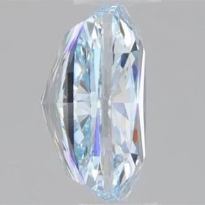 Diamant bleu synthétique de laboratoire, taille coussin allongée, de 1,00 à 5,00 carats, bleu fantaisie, certifié, clarté VVS VS - Product Image 6