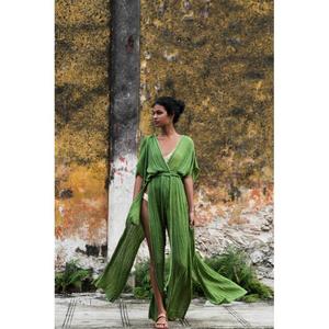 Stylish Sexy Boho Sleeveless Kaftan <b>Dress</b> Solid Color <b>Loose</b> Fit Spaghetti Strap Sheer Layer Summer Casual <b>Dress</b> In Wholesale - Product Image 6