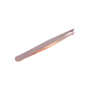 Professional Rose Gold Pointed Tip Eyebrow Tweezers Luxury Durable <b>Makeup</b> <b>Tools</b> with Different Designs and Custom Logo - Product Image 1