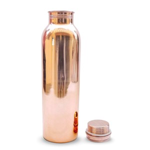 Antique Copper Water Bottle Pure Ayurvedic Copper Vessel Honeycomb Embossed Design Leakproof Eco-Friendly Thermal <b>Drinkware</b> - Product Image 2