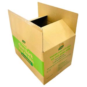 Boîte en carton ondulé durable à 5 couches, matériaux recyclés, bon maintien, type debout pour l'emballage de gâteaux de riz brun via l'air et la mer - Product Image 3