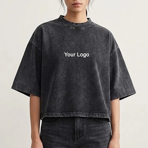 เสื้อยืดโอเวอร์ไซส์ทรงแฟชั่น สไตล์สปอร์ต ผ้าเนื้อนุ่ม ใส่สบาย ทรงหลวม สำหรับผู้หญิง คอกลม แบบเรียบ ไม่มีลาย ผ้าฝ้าย 100% เสื้อยืดทรงหลวมสำหรับผู้หญิง (OEM/ODM) - Product Image 1