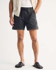 Custom Men Drawstring Casual Shorts Elastic Waist Washed Cotton Summer Shorts OEM ODM Wholesale Private Label Supplier - Product Image 2