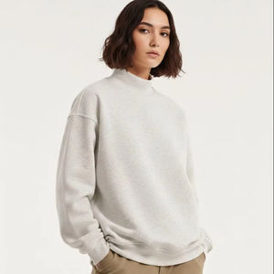 Sudadera Personalizada para Mujer, Transpirable, Holgada, Otoño/Invierno, Impermeable, Cuello Alto, Diseño con Logotipo en la Parte Delantera - Product Image 1