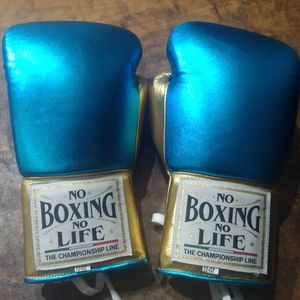 Gants de boxe professionnels en cuir de vachette à lacets, entièrement couvrants, avec rembourrage, modèle RL-BG-233 – Sans boxe, pas de vie - Product Image 4