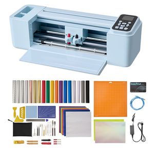 Macchina da taglio vinile con schermo da 12 pollici e controllo a pulsante, oltre 5000 disegni integrati e kit materiali - Product Image 1