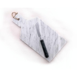 Tabla de Cortar de Mármol Blanco Natural de Lujo Premium y Elegante Tabla de Queso de Piedra para Uso en Cocinas Modernas y Sostenibles - Product Image 2
