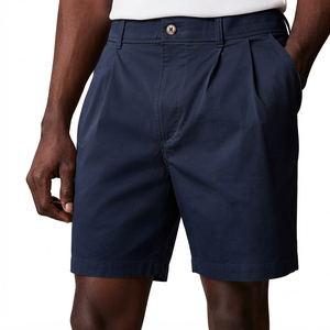 Shorts en coton pour hommes, décontractés, coupe ample, respirants, taille mi-haute, fermeture boutonnée, 100 % polyester, shorts chauds, longueur genou, shorts d'été pour hommes - Product Image 5