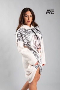Sudadera con Capucha Sherpa Personalizada para Mujer, Sudadera con Capucha de Felpa Extra Grande, Sudadera con Capucha Estampada para Invierno, Proveedor OEM de Sudaderas con Capucha para Mujer - Product Image 4
