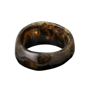 Vintage-Inspired Translucent Resin Bracelet Unique Trendy Elegant Jewelry for Women Modern Resin Bangle <b>Set</b> Fashion Accessory - Product Image 1