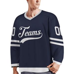 Maillot de hockey sur glace pour hommes en gros, personnalisable, 100 % polyester, imprimé par sublimation thermique, maille respirante - Product Image 5