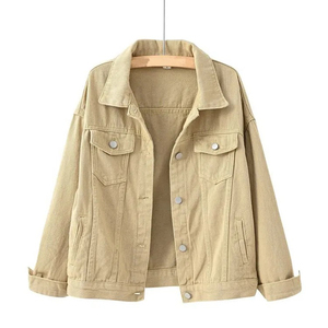 Chaquetas Unisex de Mezclilla Rosa, Estilo Casual, para Invierno, Manga Corta, Cuello Camisero con Botones, Estilo Primavera, Chaquetas para Hombre - Product Image 6