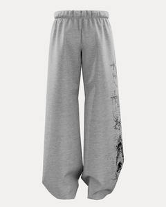Pantalon de survêtement en coton, doublé de polaire, pantalon de survêtement d'hiver, pantalon de survêtement en tissu doux, pantalon de survêtement à taille élastique, poche latérale - Product Image 2