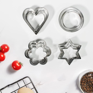 Cortador de galletas de acero inoxidable con diseño personalizado en diferentes tamaños, cortador de galletas de acero en forma de corazón al mejor precio - Product Image 5