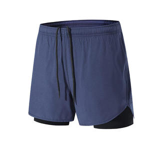 Pantalones Cortos Deportivos Ecológicos para Hombre, de Secado Rápido, con Logotipo Frontal, Cordón Ajustable, Cintura Elástica y Tejido de Punto de Tiro Medio - Product Image 2