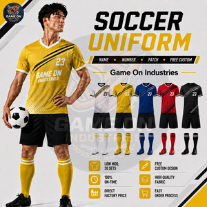 Tenue de sport respirante, imprimée par sublimation, confortable, de bonne qualité, au meilleur prix, créez votre propre uniforme de football, nouvelle arrivée - Product Image 4