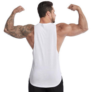Débardeur blanc sans manches pour homme, 100 % coton respirant, couleur unie, coupe ajustée, vêtements décontractés pour adultes - Product Image 4