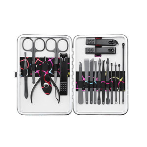 Professional Stainless Steel Manicure & <b>Pedicure</b> Set Nail Clippers Kit Grooming <b>Tools</b> Case Gift Box Manicure & <b>Pedicure</b> Set - Product Image 1