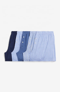 2024 haute qualité 100% coton Super confortable taille moyenne respirant OEM sous-vêtements hommes tissé Boxer Shorts personnalisé couleur Logo - Product Image 5