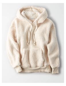 2022 personnalisé 100% Coton Offre Spéciale Blanc Femmes hoodies à la mode confortable surdimensionné À Manches Longues Sweat À Capuche cordons À Capuche - Product Image 3