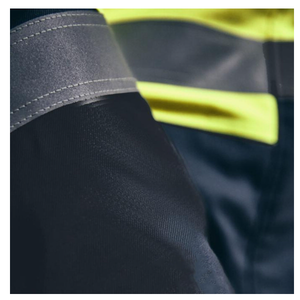 Combinaison de travail haute visibilité pour hommes, couleur et logo personnalisés avec bandes réfléchissantes, uniforme de sécurité en polyester pour usage industriel - Product Image 6