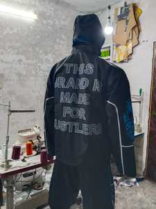 OEM Custom Design New Arrival Windbreaker <b>Pullover</b> Set Windbreaker <b>Jacket</b> And Shorts Printed Latest Design Windbreaker <b>Jacket</b> - Product Image 3