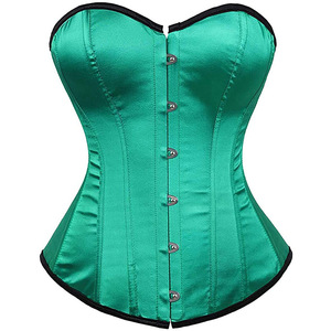 Corsé de Satén Rojo para Mujer, Faja Moldeadora con Cierre de Botones, Control Firme de Abdomen, Diseño Transpirable para Adultos - Product Image 3