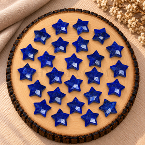 Pierre précieuse en lapis-lazuli en forme d'étoile, facettée, 10 mm, en vrac, pour la fabrication de bijoux en gros, la création de pendentifs DIY, les fournitures d'artisanat et les pierres - Product Image 5
