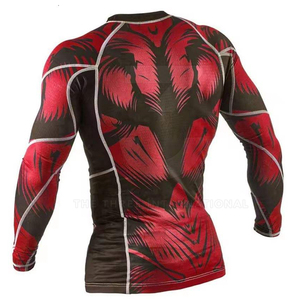 Rashguards pour hommes fabriqués au Pakistan, tissu extensible lourd 220g, séchage rapide, manches longues, pour l'entraînement, prix abordable - Product Image 2