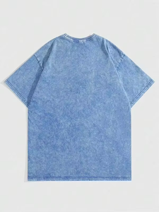 เสื้อยืดคอตตอน 100% หนานุ่ม ทรงโอเวอร์ไซส์ สไตล์สตรีทแวร์ ล้างสีแบบแอซิดวอช รับผลิตเสื้อยืดแบบ Private Label OEM ODM ขายส่งจากโรงงาน - Product Image 6