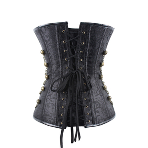 Premium Quality Women's Sexy Steampunk Vintage <b>Gothic</b> Overbust Steel Boned Plus Size Black Lace Eco-Friendly <b>Corset</b> Top Everyday - Product Image 3