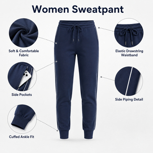Stylish <b>Women</b> <b>Sweatpants</b> Featuring A Comfortable Waistband Smooth Fabric And Modern Shape <b>Sweatpants</b> <b>For</b> Casual Outfits - Product Image 6