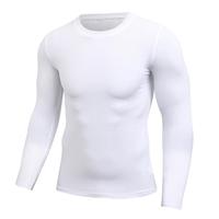 T-shirt de compression personnalisé pour homme à col montant, manches longues, séchage rapide, pour la gym et le fitness, couche de base, vêtements OEM ODM à marque privée