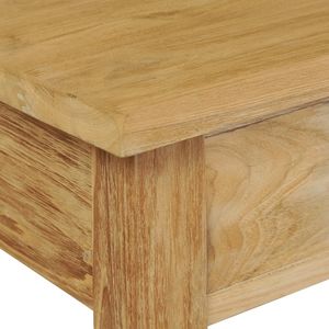 Mesa Consola de Madera de Teca Natural Sólida de 35.4 x 11.8 x 31.5 Pulgadas - Product Image 6