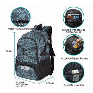 Fabricant professionnel de sacs à dos de basketball personnalisés, directement de l'usine, faible MOQ, qualité supérieure, imperméable, grande capacité - Product Image 6