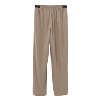 Pantalon d'hôpital unisexe en coton et polyester tricoté, beige, taille élastique, uniforme de patient, adapté aux fauteuils roulants