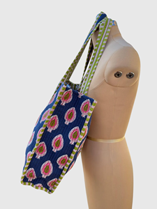 Sac fourre-tout en coton Lüella avec broderie, style bohème, ouvert sur le dessus, sac de shopping toutes saisons - Product Image 2