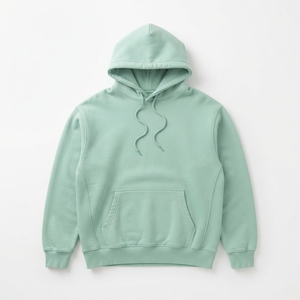 Sweat à capuche personnalisé pour homme, uni, épais, 350 GSM, en molleton brossé thermique, décontracté, vente en gros, fabricant - Product Image 2
