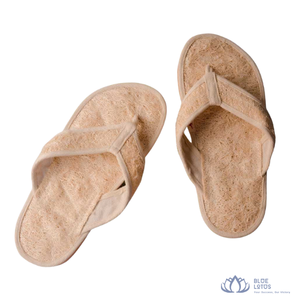 [HAUTE QUALITÉ] |   Chaussons en loofah écologiques pour le gommage des pieds, pour la maison, l'hôtel, le spa, usage quotidien, en provenance du Vietnam - Product Image 1