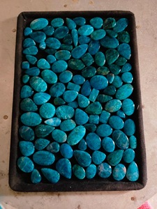 Cabujón de Apatita Azul Natural – Gema Suelta de Calidad AAA, Cabujón Pulido Liso para la Fabricación de Joyas - Product Image 1
